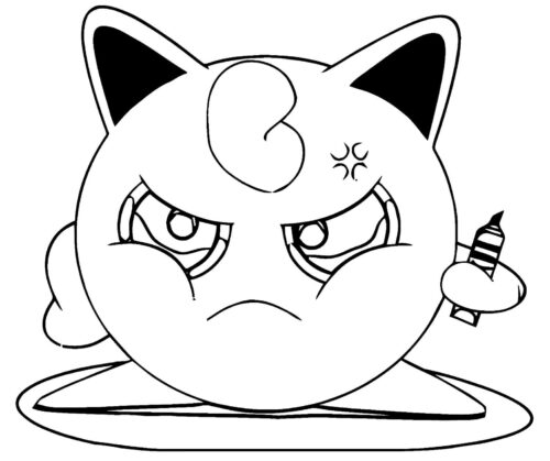 Pokemon Jigglypuff Coloring Page