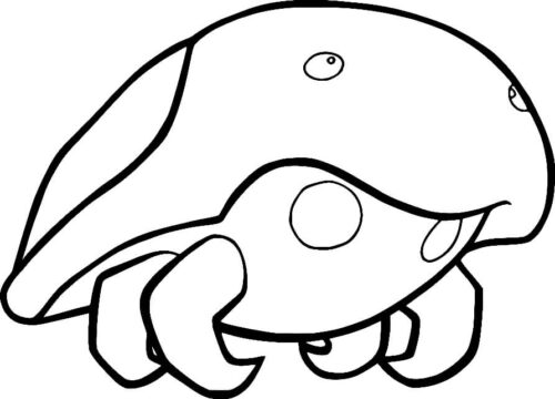 Pokemon Kabuto Coloring Page