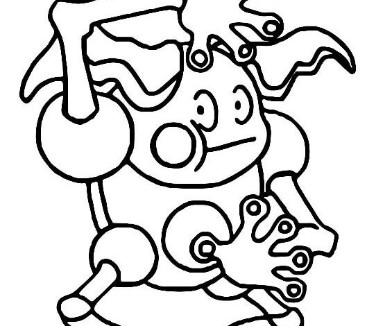 Pokemon Mr. Mime Coloring Page