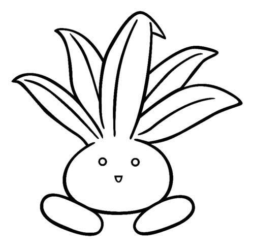 Pokemon Oddish Coloring Page