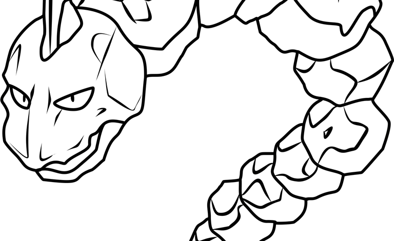 Pokemon Onix Coloring Page