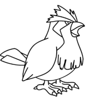 Pokemon Pidgey Coloring Page