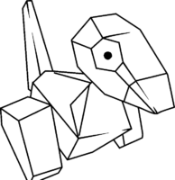 Pokemon Porygon Coloring Page