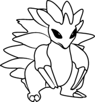 Pokemon Sandslash Coloring Page