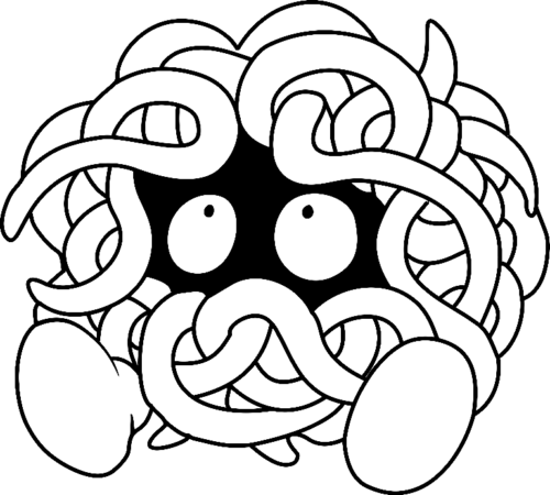 Pokemon Tangela Coloring Page