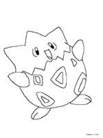 Pokemon Togepi Coloring Page