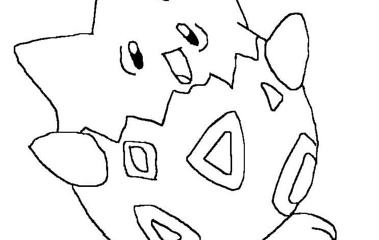 Pokemon Togepi Coloring Page