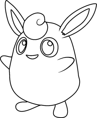 Pokemon Wigglytuff Coloring Page