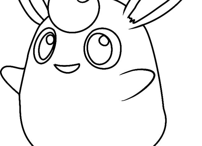 Pokemon Wigglytuff Coloring Page