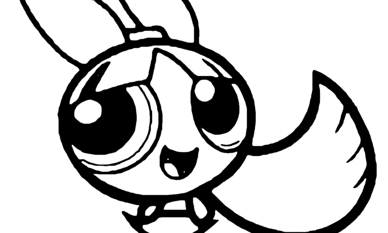 Powerpuff Girls Blossom Coloring Page