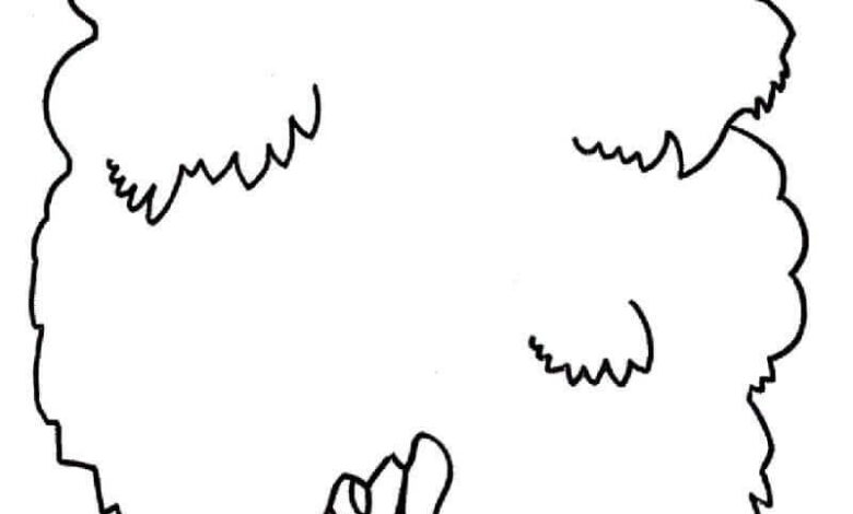Preschool Tree Coloring Page