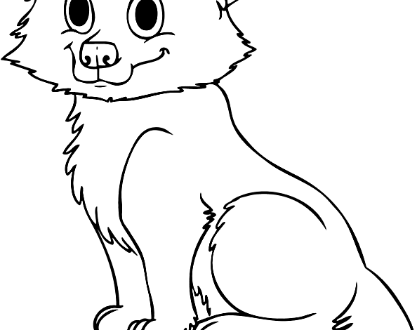 Preschool Wolf Coloring Pages