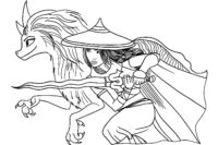 Raya Coloring Page