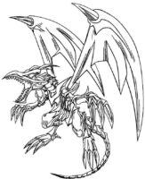 Red Eyed Black Dragon Coloring Page