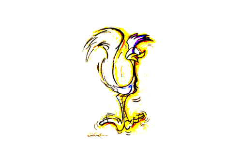 Road Runner Cartoon Painting