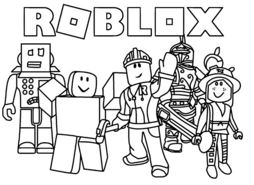 Roblox Coloring Page