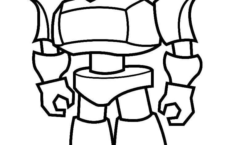 Robot Coloring Page
