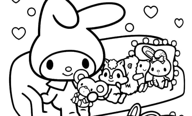 Sanrio Coloring Page