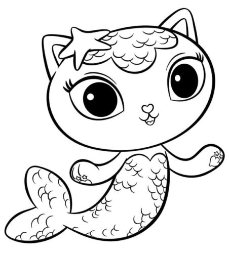 Sea Cat Coloring Page 1 Sea Cat Coloring Page