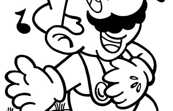 Sing Song Music Mario Coloring Pages