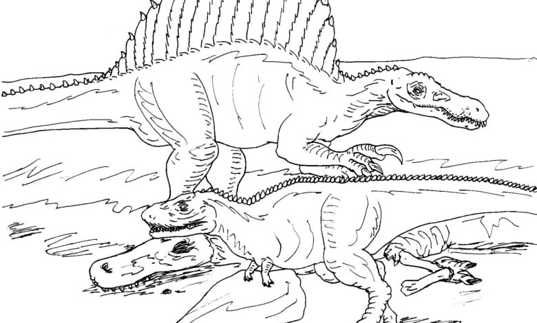 Spinosaurus Coloring Page