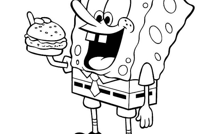 Sponge Bob Coloring Page