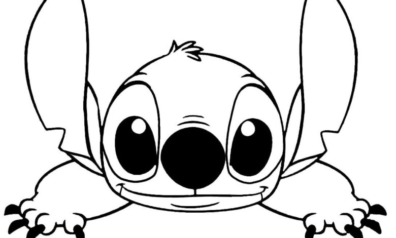 Stitch Coloring Page