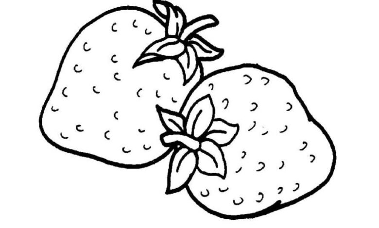 Strawberry Coloring Pages