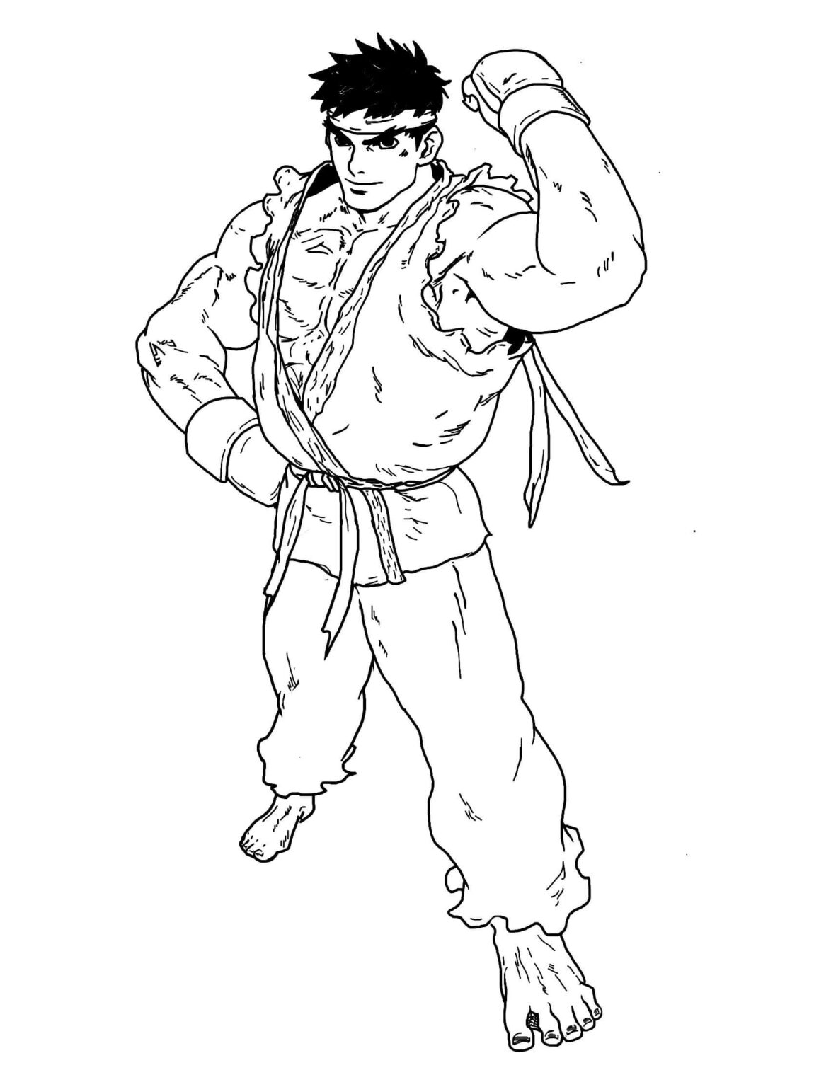 Street Fighter Coloring Page » Turkau