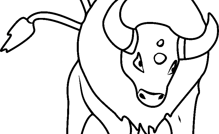 Tauros Pokemon Coloring Page