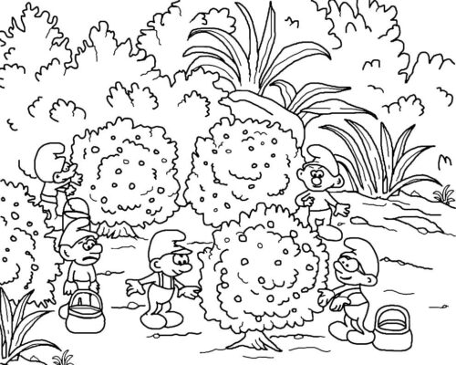 The Smurfs Coloring Pages For Teenagers