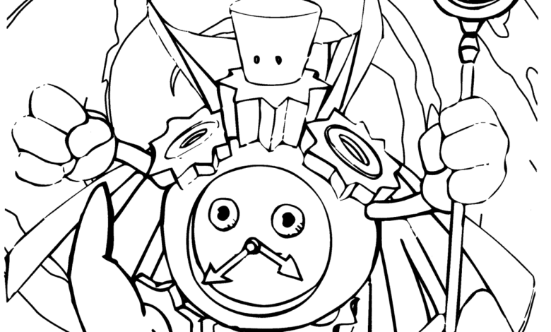 Time Wizard Yugioh Coloring Page