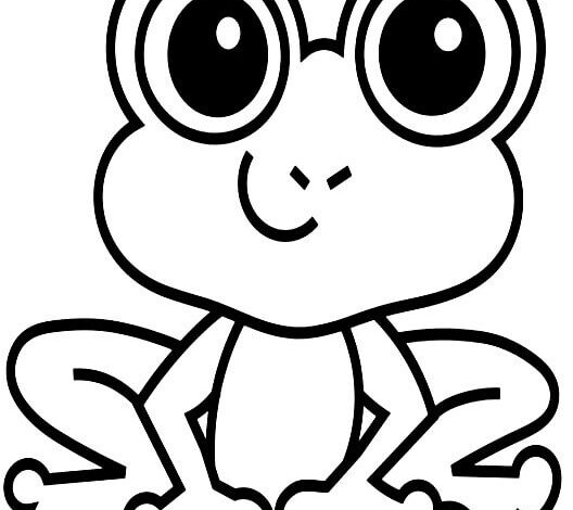 Tiny Frog Coloring Page