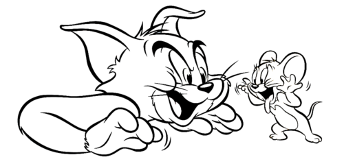 Tom and Jerry Face Coloring Pages