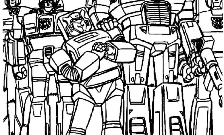 Transformers Coloring Page