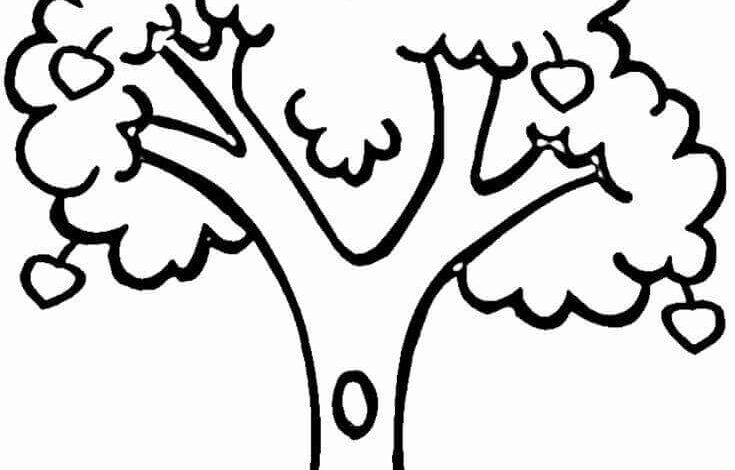 Tree Coloring Page