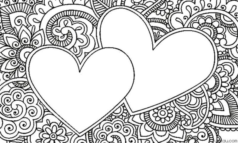 Valentine's Day Coloring Page by Turkau