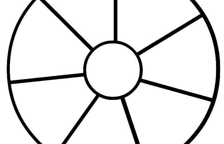 Wheel Circle Coloring Page