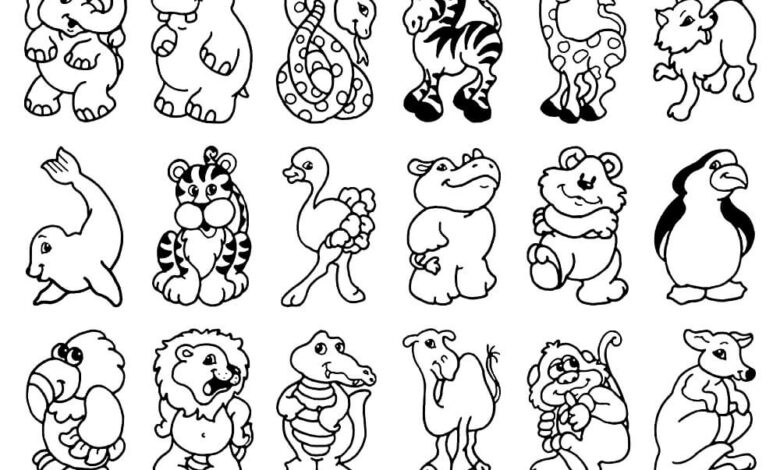 Wild Animals Coloring Pages