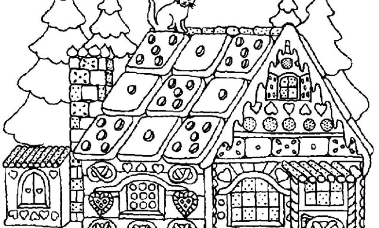 Winter Christmas Coloring Page