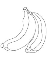 Yellow Banana Coloring Page Yellow Banana Coloring Page