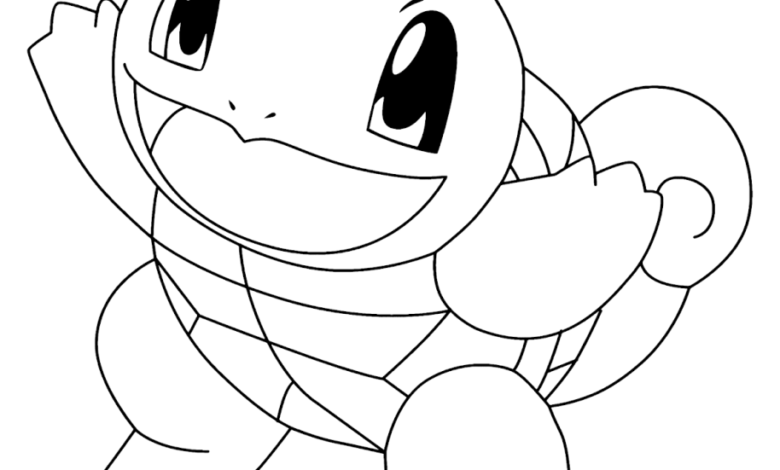 Squirtle Pokemon Coloring Page