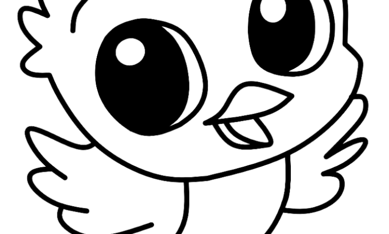 Cute Bird Coloring Pages