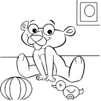 Cute Pink Panther Coloring Pages