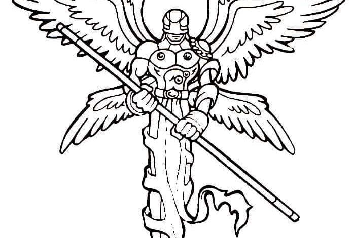 Digimon Angemon Coloring Page