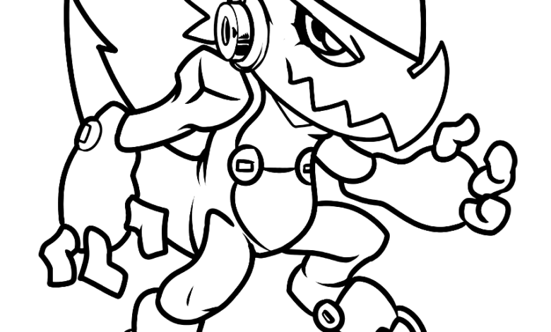 Digimon Shoutmon Coloring Page