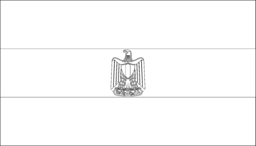 Egypt Flag Coloring Page