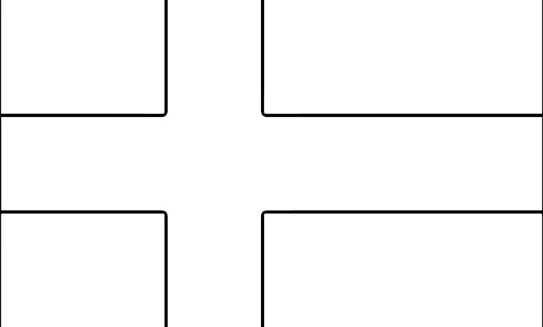 Finland Flag Coloring Page scaled