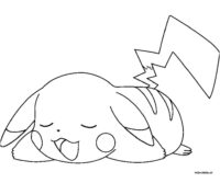 The Pokemon is Discharged And Wants To Sleep Coloring Page
