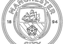 Manchester City Logo Coloring Page